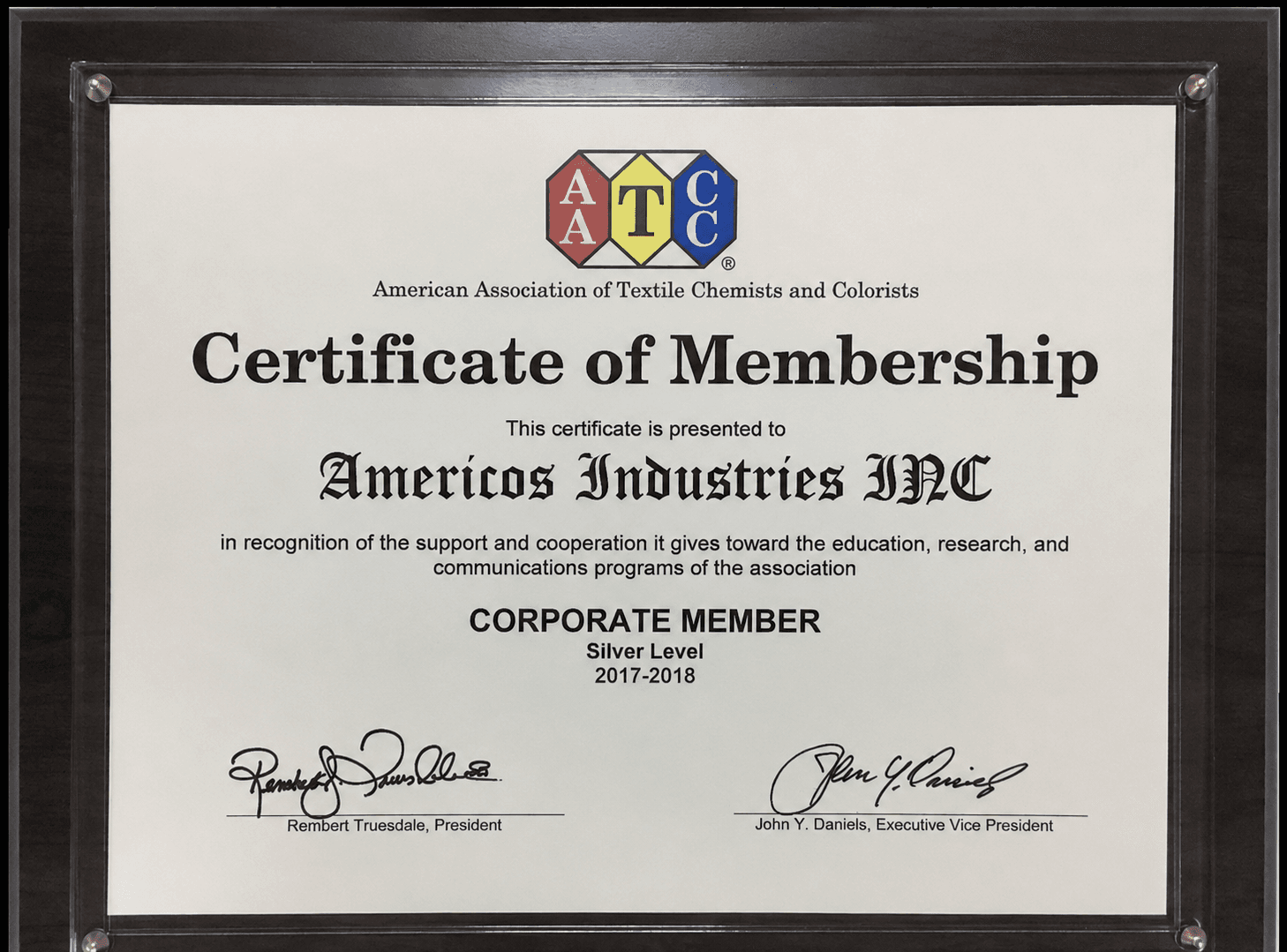 AATCC Corporate Member